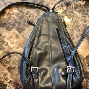Tignanello Leather Convertible Backpack Purse